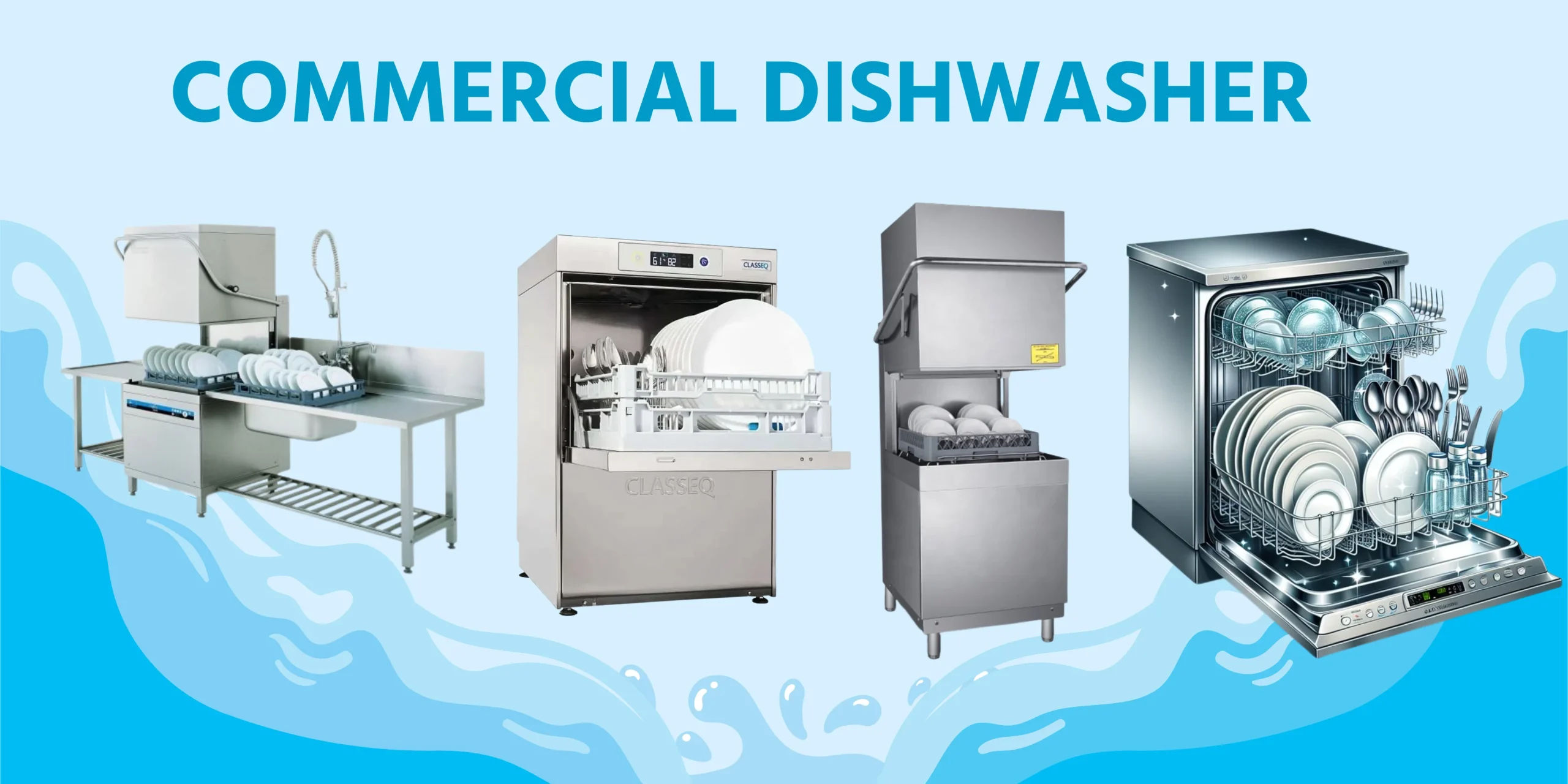 used commercial dishwasher banner